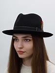 Шляпа STETSON арт. 2118101 FEDORA WOOLFELT (черный)